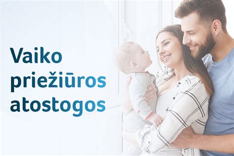 Šeima su kūdikiu, simbolizuojanti vaiko priežiūros atostogas