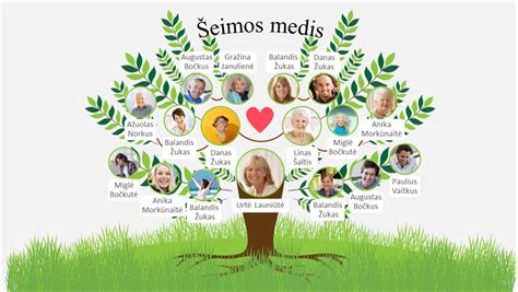 šeimos medis piešinyje