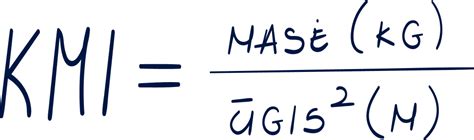 KMI skaičiavimo formulė ir lentelė