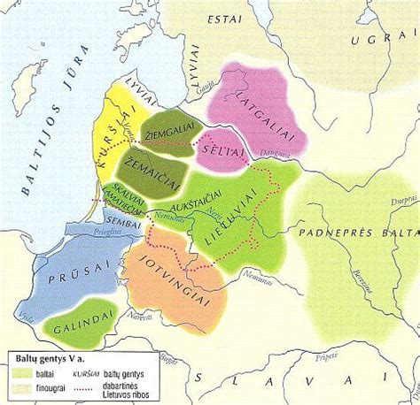 Baltų genčių žemėlapis