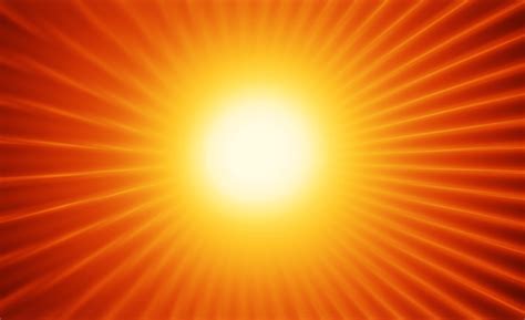 Saulė ir spinduliai