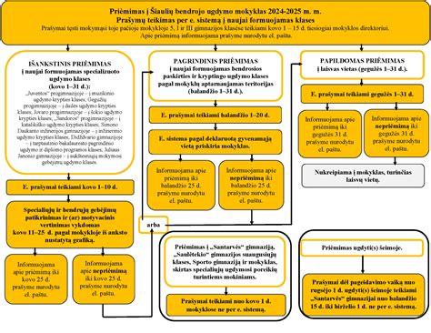 Schema, rodanti vaikų darželių priėmimo proceso etapus