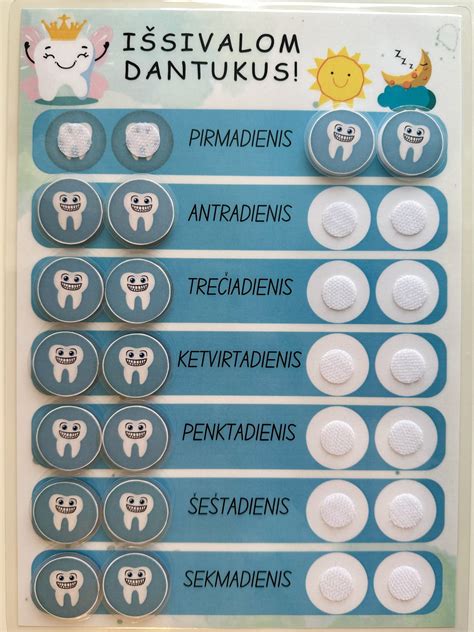 vaikas valosi dantukus