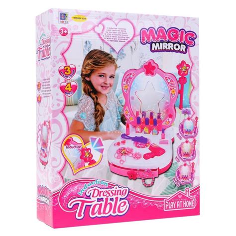 vaikiškas grožio staliukas su šviesomis ir muzika