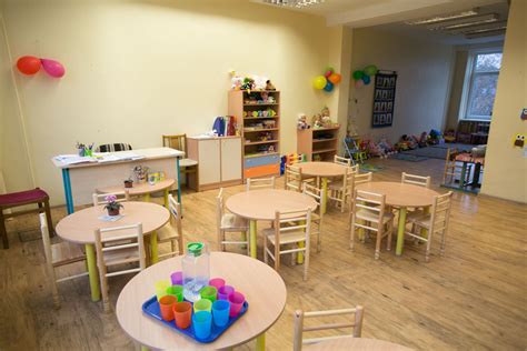 Šiuolaikiškai įrengta darželio grupė