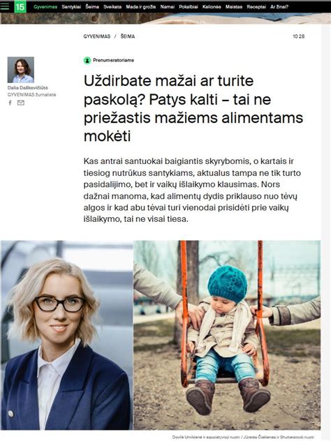 vaiko išlaikymo dydžio nustatymas