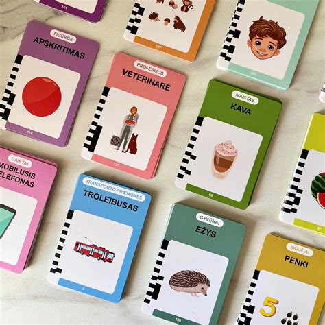 Įvairių temų kortelės