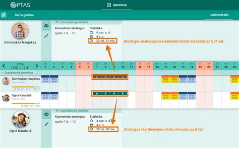 darbuotojas planuoja atostogas