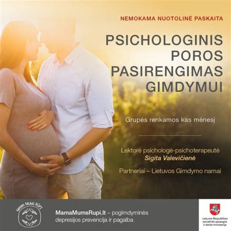 poros ruošiasi gimdymui