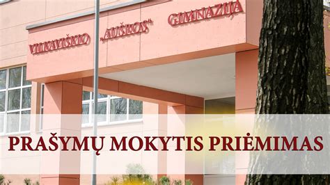 Mokinių priėmimo į mokyklas procesas