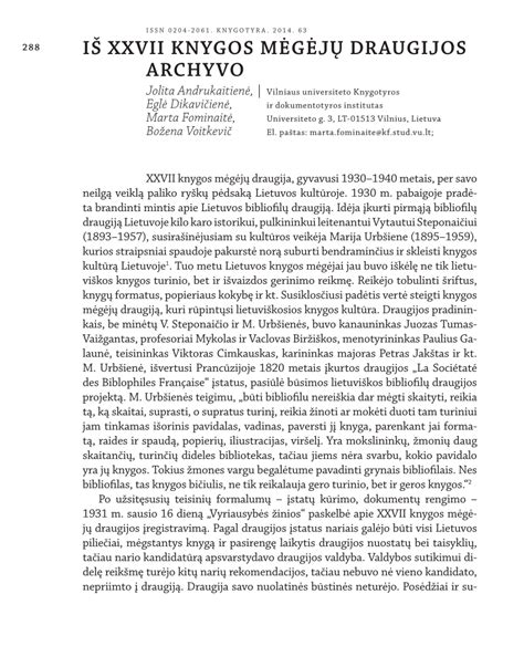 XXVII knygos mėgėjų draugijos renginys