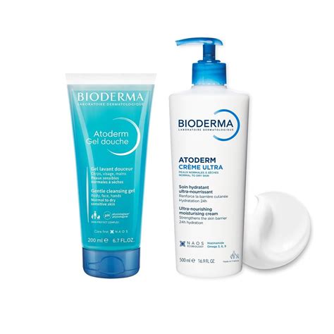 Motina su vaiku naudojantys Bioderma Atoderm kremą