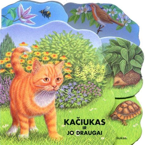 Vaikų knygos viršelis su spalvingomis iliustracijomis