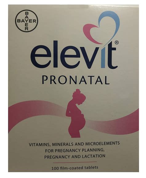 pakuotė su vitaminų Elevit Pronatal