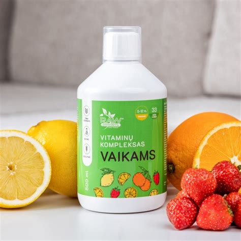vitaminų kompleksas vaikams