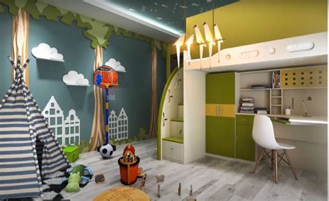 vaiku kambarys su daug zaislu
