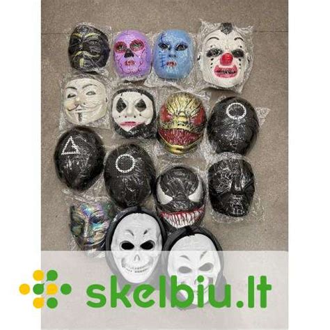 įvairios karnavalinės kaukės vaikams