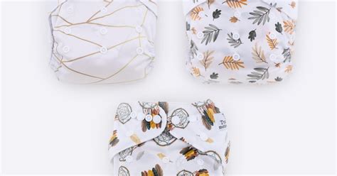 Įvairių tipų daugkartinių sauskelnių iliustracija