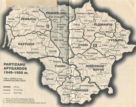 Žemaitijos partizanų žemėlapis