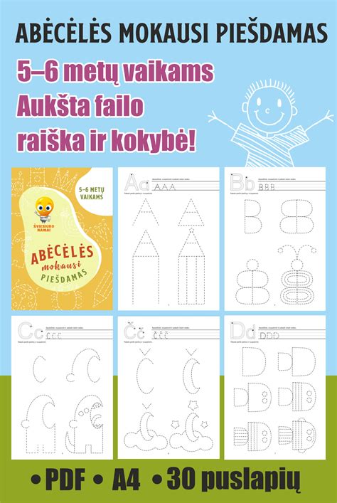 vaikas mokosi abėcėlės su dainele