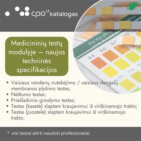 vaisių vandenų nutekėjimo testas