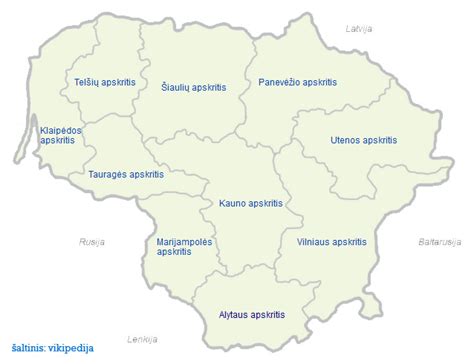 Lietuvos tautinių mažumų žemėlapis XX a. pradžioje