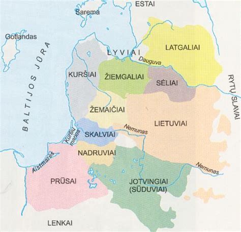 Baltų genčių gyvenamos teritorijos antikiniais laikais