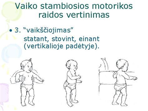 Vaiko motorinės raidos vertinimas